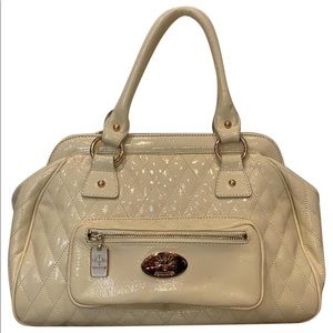 Christine Price Quilted Patent Leather Satchel